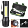 LAMPARA TACTICA RECARGABLE CON ZOOM